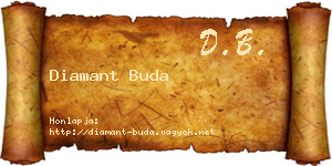 Diamant Buda névjegykártya